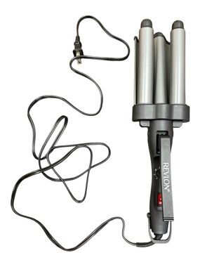 Revlon Perfect Heat Triple Ceramic 1" Jumbo Barrel Hair Waver 3 Barrel
